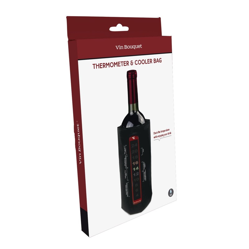 VB VIN BOUQUET Kühlmanschette, Stahl, Schwarz, 24.46 cm