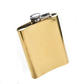 8 Pcs 8Oz Golden Flasks Stainless Steel Flask & Funnel for Gift,Camping, Outdoor Activitie,Groomsman Bridesmaid Wedding Party