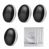 4 Pcs Shower Curtain Magnets, Waterproof Curtain Weights, Shower Curtains