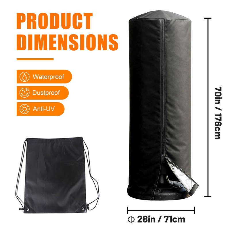 Free Standing Punch Bag Cover, 420D Oxford Waterproof Outdoor Full