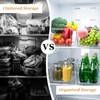 4 Pack Clear Storage Bins for Pantry Organization and Storage,