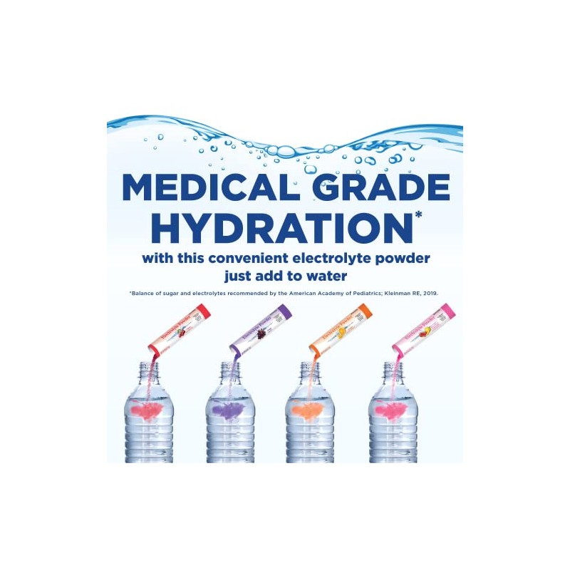 Electrolyte Powder Packets for Kids & Adults - Orange Flavor