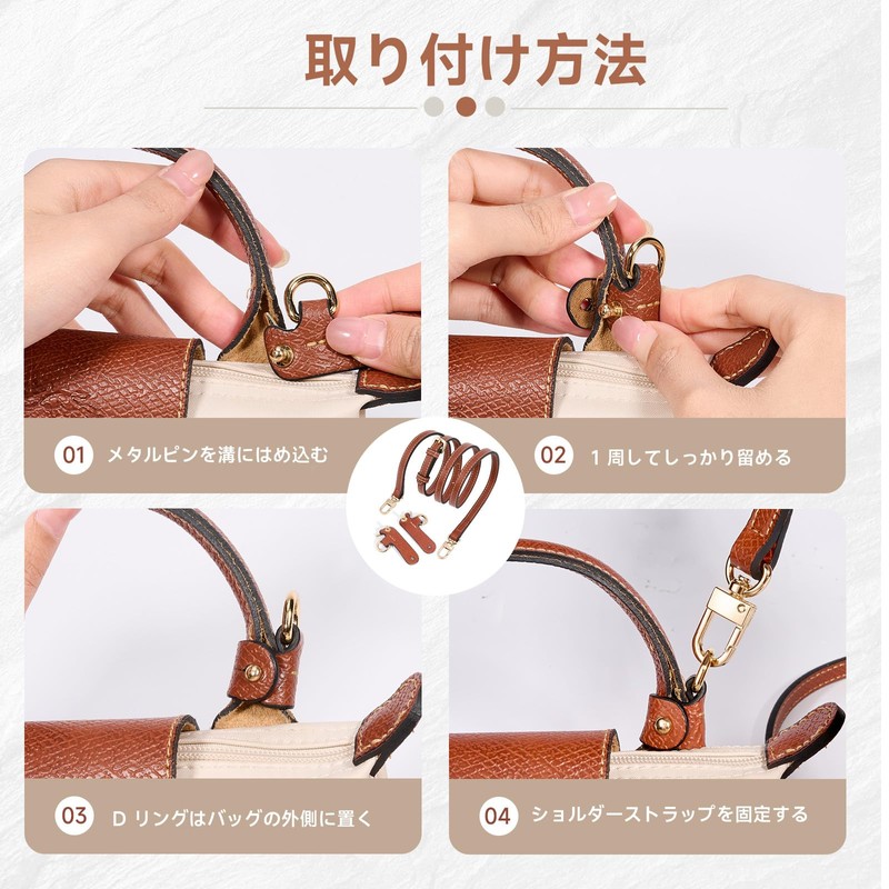 [Gastinsave] 2-Pack Wallet Strap Replacement Multi Pocket Felt Handbag Organizer