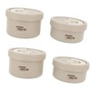 Bento Box Round Lunch Box Coffee Brown Stainless Steel Leakage