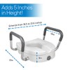 RMS Raised Toilet Seat - 5 Inch Elevated Riser with