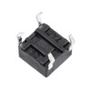Youmile 100PACK Tact Button Switch 6x6x4.5mm 4Pin DIP Micro Panel