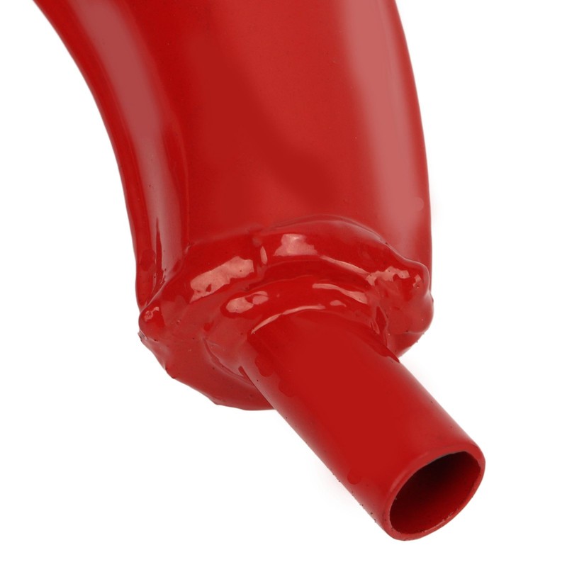 Exhaust Muffler Red Exhaust Silencer Pipe Half Moon Shape 40mm