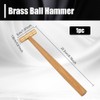 BENECREAT Hammer with Brass Head, 22 cm Long Hammer for