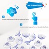 FCSNJH 25 Pieces 20 mm Transparent Suction Cups Suction Cups