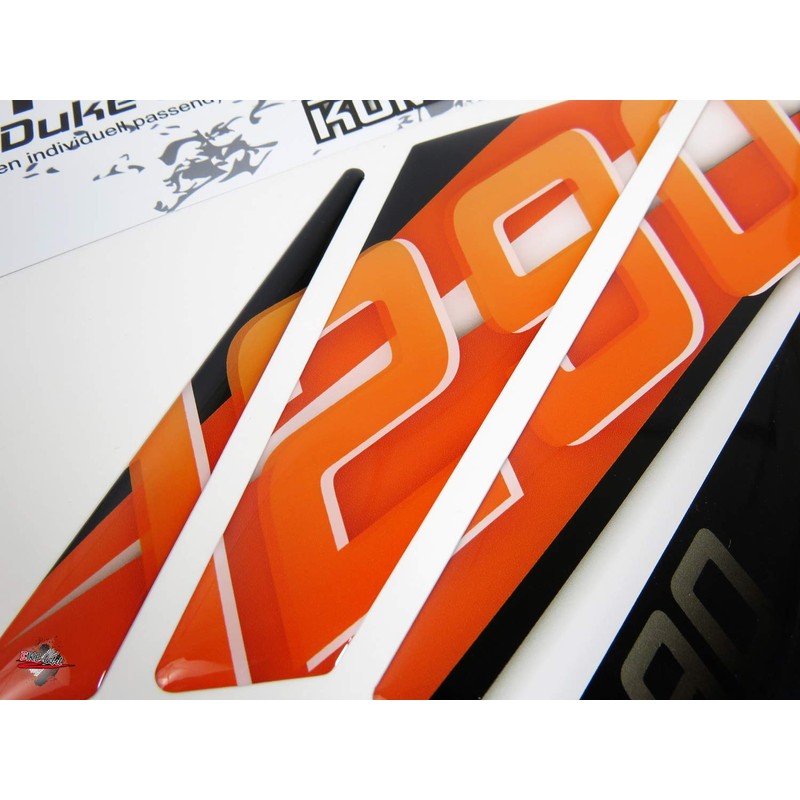 BIKE-label Side Tank Pad Orange Compatible with KTM 1290 Super