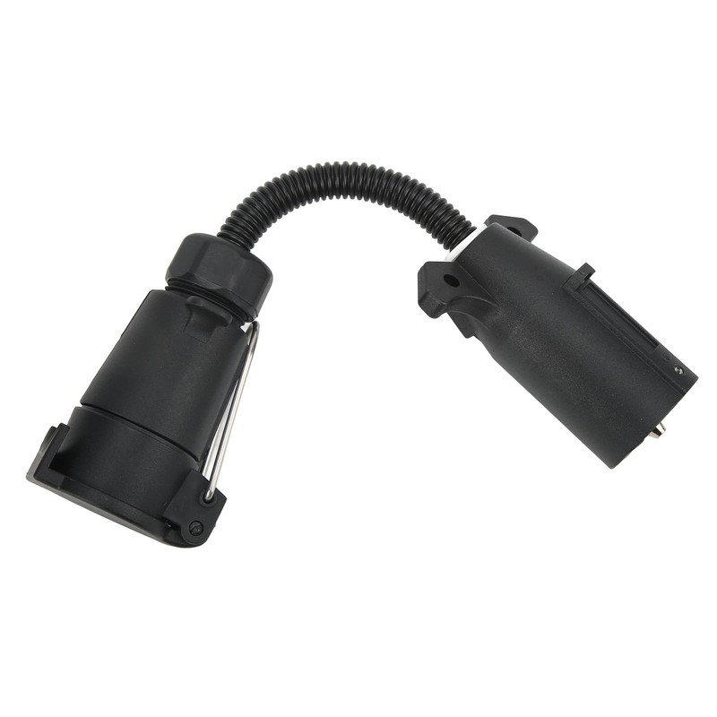 7 Way Round Trailer Plug Adapter Wire Connector RV Truck