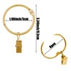 MOLYTOO 2 Inch Openable Curtain Rings with Clips Gold, 18