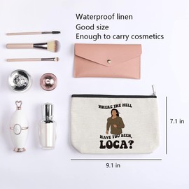 Twilight Gifts for Women, Twilight Saga Cosmetic Bag, Where The Hell Have You Been Loca, Twilight Merchandise, Travel Toiletry Makeup Organizer Zipper Pouch Twilight Merch