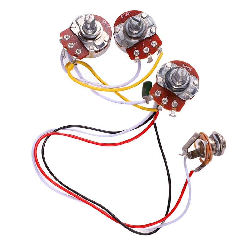 Guitar Potentiometer Kit Jazz Bass Wiring Harness 1 Volume 2