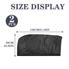 2 Pack Car Side Rear Window Sun Shades, Protect Kids from Sun Glare, Heat, and UV Rays, Easy Installation, Fits Most Vehicles for Enhanced Comfort and Safety