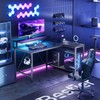 Bestier Bestier Gaming Desk with Power Outlets, 42" L-Shaped Gaming