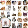 Canollo Lustiges Katzensticker Set, 50 Stück Süße Katzen Sticker, Wasserdicht
