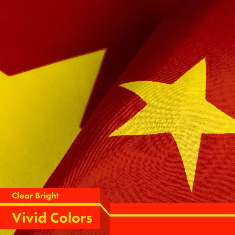 G128 Combo Pack: American USA Flag 3x5 Ft & China