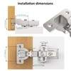 Cosycove Half Overlay Cabinet Hinge(10pcs), 105° Frameless European Cabinet Door