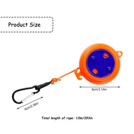 Rumyve Retractable Washing Line Expandable,Camping Retractable Clothesline,10 m Outdoor Clothesline,Outdoor Indoor Laundry Garden Tour