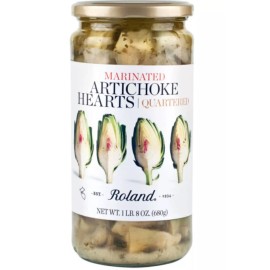 Roland Quartered Marinated Artichoke Hearts 1 Glass Jar 24oz/1lb 8oz