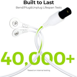 Donsinu Durable Compatible with Omron TENS Unit Lead WiresPremium Quality Replacement