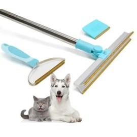 DOC'S Pet Hair Remover Bundle Set - 3-Piece Instant Fur and Lint Removal Brush, Effective Cleaning of Carpet Furniture Clothing and Upholstery.