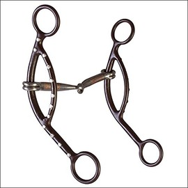 Aime Imports Westen at Dot Snaffle Long Sliding Gag Bit