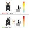 Stove Fan 6 Blades Fireplace Fan Heat Powered Fast Wind