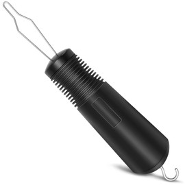 NINEMAX Button Hook Assist Tool with Zipper Pull for Seniors, One Hand Button Fastener Puller Helper for Shirt Wedding Dress, Dressing Aid for Elderly, Arthritis, Parkinson's (1 Pack)