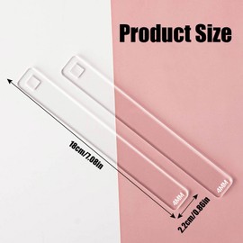 Polymer Clay Thickness Ruler, 2 Pcs Acrylic Clay Roller Guides Clay Thickness Guides Rolling Pin Guide Sticks Clay Depth Guide Pottery Tools for Clay DIY Crafts Jewelry Making Baking (Clear 4mm)