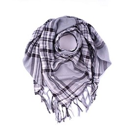 Trendfinding Palestinian Scarf Palestinian Scarf Palestinian Paliah Scarf Scarf Scarf Chequered with Silver Threads