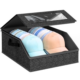 hat organizer,Stackable Hat Storage for Baseball Caps