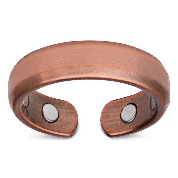 Smarter LifeStyle (2 Pack) Elegant Copper Magnetic Ring for Men And Women - Magnetic Copper Rings (Size: 13)