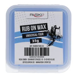 RiSki Rub On Ski Wax – Reaming Wax for Touring Skis and Ski Skins – Universal 35 g