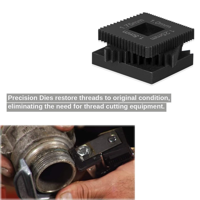 Yoursme Metric Die Set 3PCS for Thread Chaser Similar to