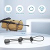 NIIIYTYB 3 Pcs Backpack with Trekking Pole Holder Adjustable Bungee