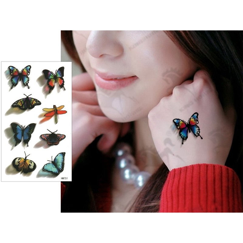(Fantasy) THE FANTASY Tattoo Sticker Butterfly Butterfly Butterfly-10 [Regular] -