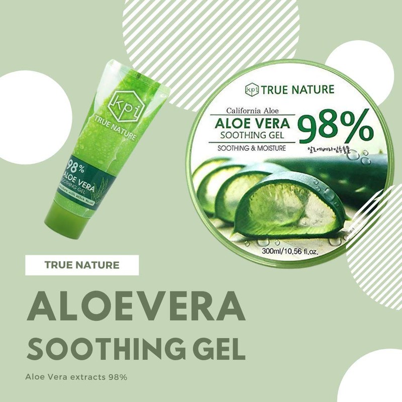 True Nature Soothing & Moisture 98% Aloe Vera Gel face