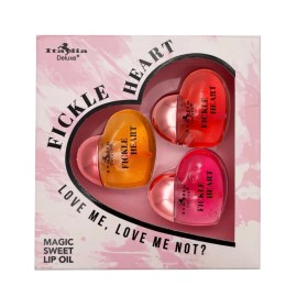 Italia Deluxe Fickle Heart 3 Piece Lip Oil Set