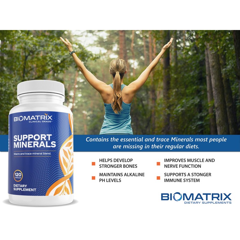 BioMatrix Mineral Supplement for Men and Women, Chelated Minerals |