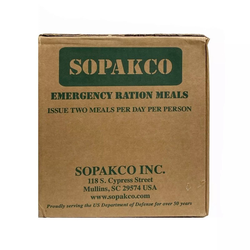 SOPAKCO MRE Emergency Ration 16 Meals 10/25