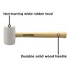 BLACK+DECKER Rubber Mallet, 16 oz., White (BDHT54004)
