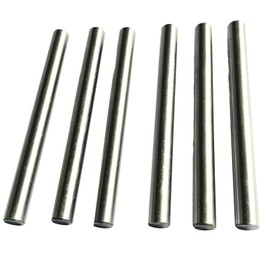 ZDingTech 6pcs 3/8 x 4 Dowel Pins,3/8 inch x 4 inch Metal Dowel pins Shelf Pegs 3/8,Support Shelves,Bearings Alloy Steel Wood Bunk Bed peg