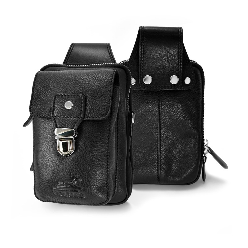 Fa.Volmer UrbanWalker Leather Case with Multiple Pockets | Belt Loop