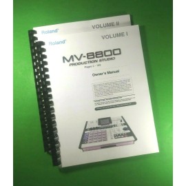 Unbranded Owners Manual for ROLAND MV-8800 Production Studio 340 Pages W/Clear Covers!