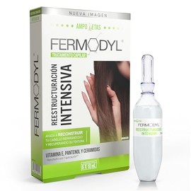 FERMODYL - Reestructuracion intensiva. Con vitamina E, pantenol y ceramidas. Tratamiento capilar de 6 ampolletas de 10ml
