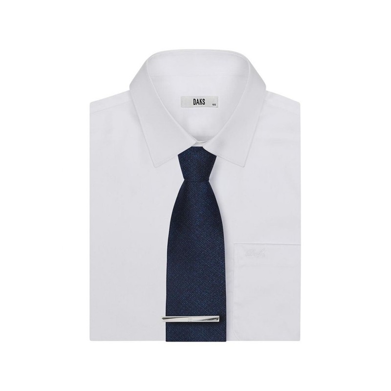Daks Shirt Satin Logo Wave Tie Clip_DLF1ACTP127S1