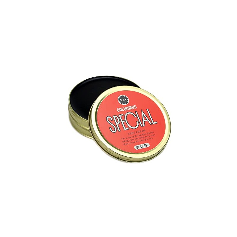 Columbus Commercial Shoe Cream, Emulsifying Flat Can, black (black 19-3911tcx)