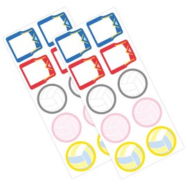 Shikishi Stickers, 20 Sheets for Volleyball Club Activities